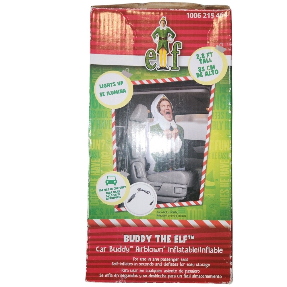 Buddy the Elf Car Buddy Airblown Inflatable 2.8ft Tall LED Lighted‎ 111248